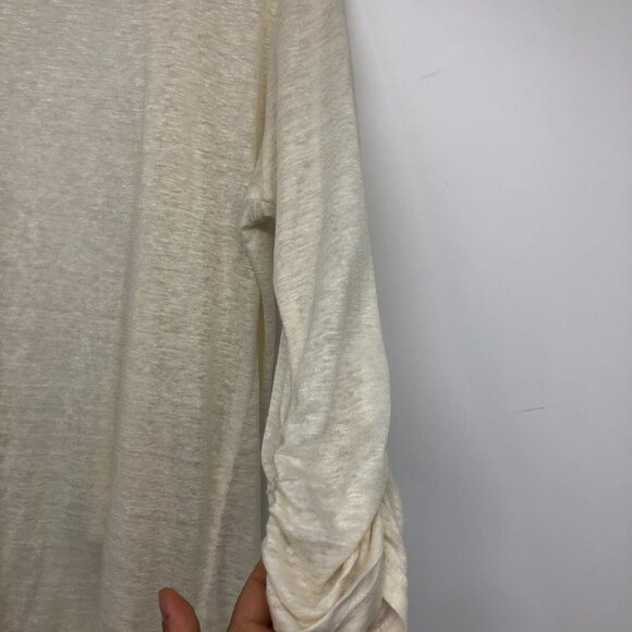 Karen Kane Linen Cream Waterfall Open Cardigan size S - Picture 13 of 16